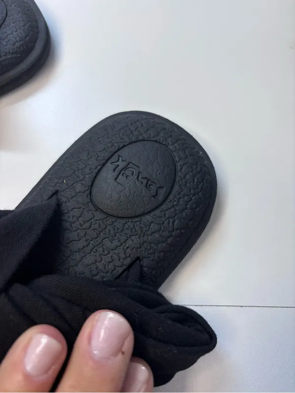 Sanuk Sling Yoga Sandals with Black Fabric Straps LIKE NEW Women’s SZ 8 - Image 8