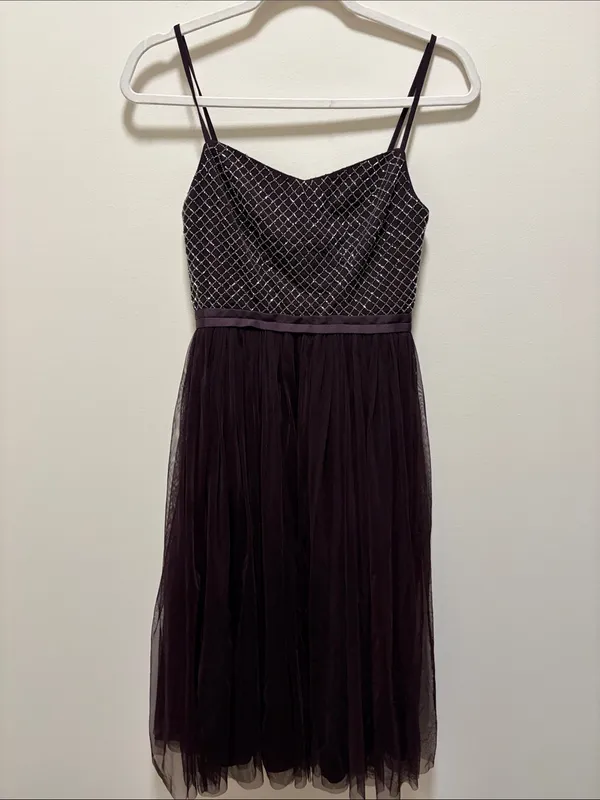 Needle & Thread Copellia Plum Dress - Image 3