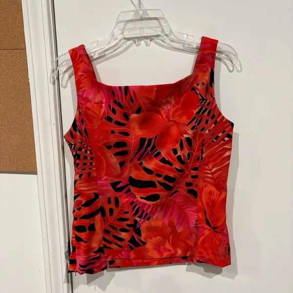 Jessica Howard Floral Sleeveless Top Size 10 - Image 4