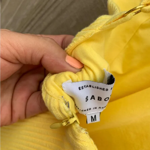 Sabo Skirt Yellow Dress - Image 3