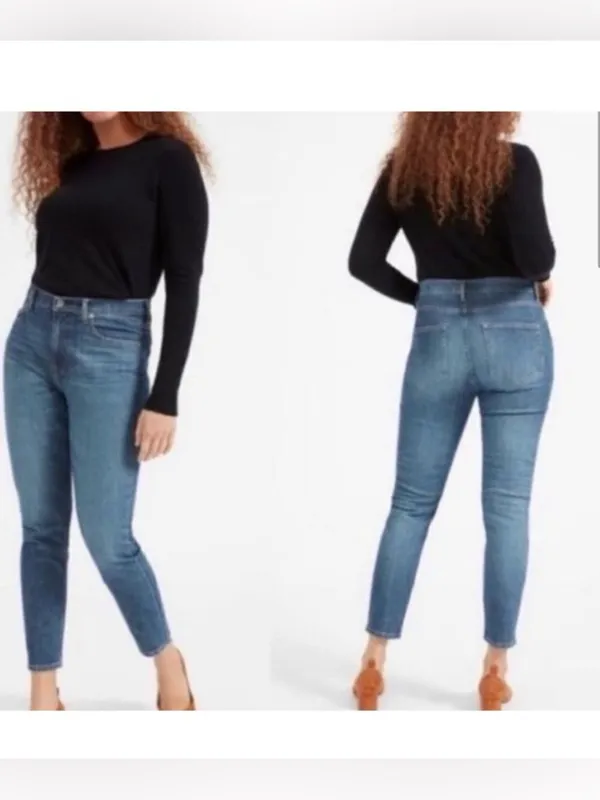 Everlane High Rise Medium Wash Skinny Jeans- Size 30 Regular - Image 2