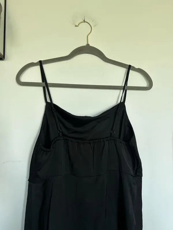 NWT Old Navy Black Sleeveless Spaghetti Strap Midi Length Dress Size Small - Image 3