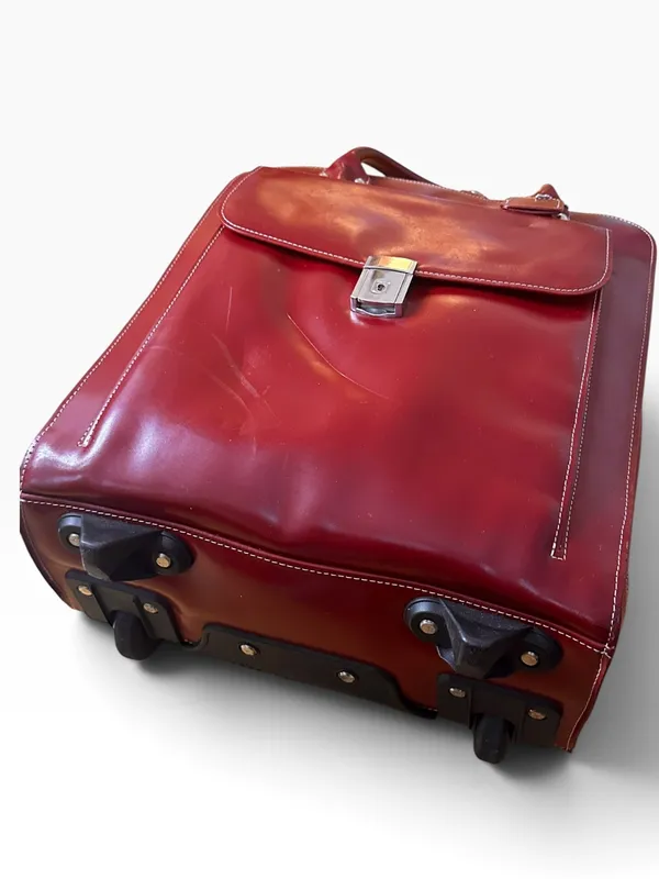 McKlein La Grange Detachable Wheeled Briefcase Carry On Luggage Red - Image 10