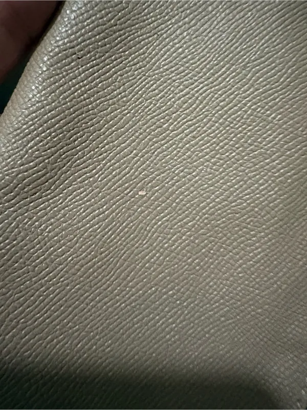 Coach Pebbled Leather Wristlet in Taupe with Gold Logo - Image 3