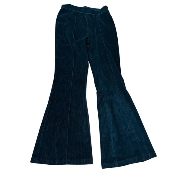Aerie Black Corduroy Flare Pants High Waisted Bell Bottoms Sz‎ S - Image 3