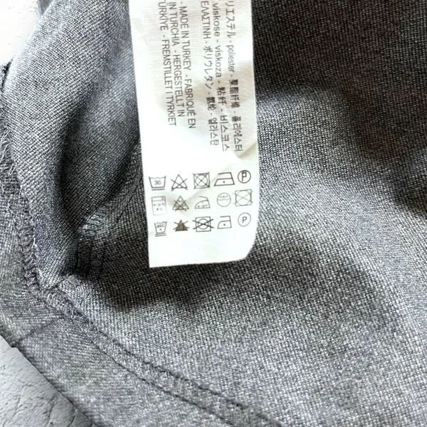 Zara Woman Gray Single Button Tufted‎ Balloon Sleeve Blazer Jacket Size Small - Image 5