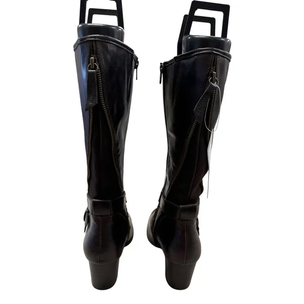 Rialto Womens Brown Leather Knee-High Boots Size 10M SKU 6965 - Image 6