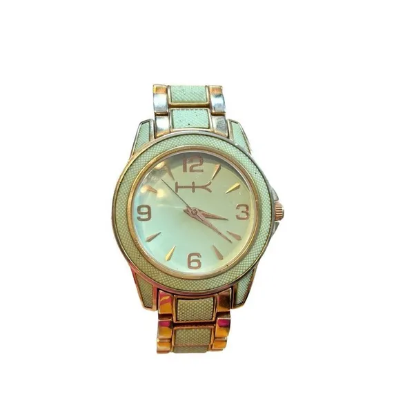 Geneva Gold-Tone Classic Ladies Watch With Crystal Accents & Adjustable Bracelet - Image 10