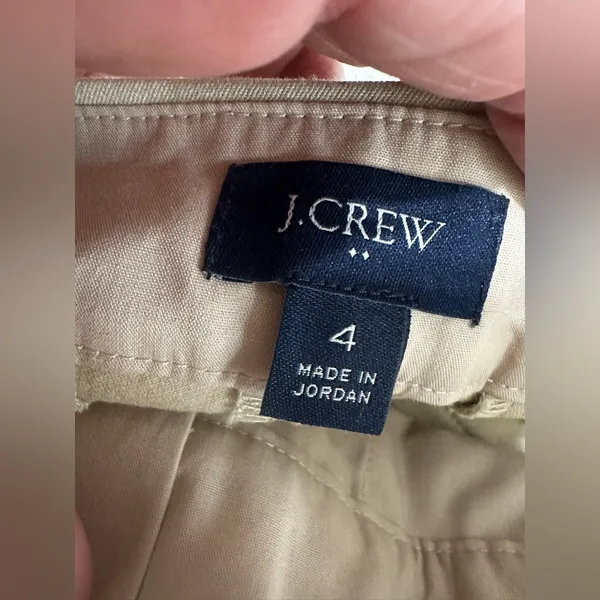 J Crew Cropped Wide Leg‎ Sailor Pants Nwot Size 4 Light Khaki - Image 5
