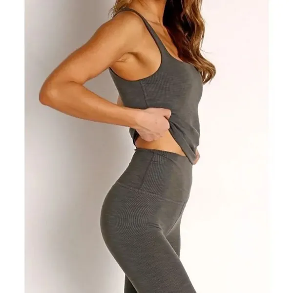 ✨Beyond Yoga Heather Rib Square Neck Tank✨ - Image 3
