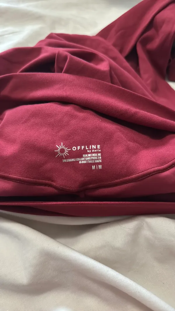 Red aerie crossbody leggings - Image 4