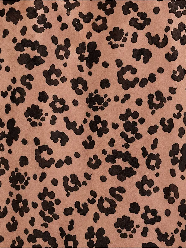 NWT Target A New Day Brown Satin Leopard Animal Print Midi Slip Dress Size M - Image 6