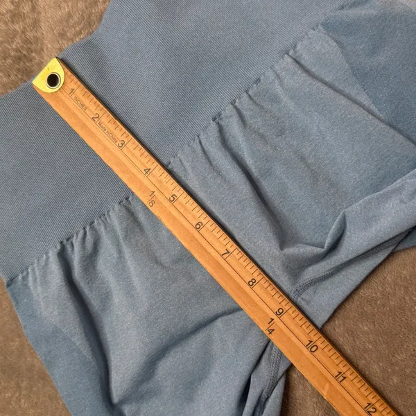 NVGTN Sky Blue Contour Seamless Leggings Womens M Activewear Workout Gym - Image 8