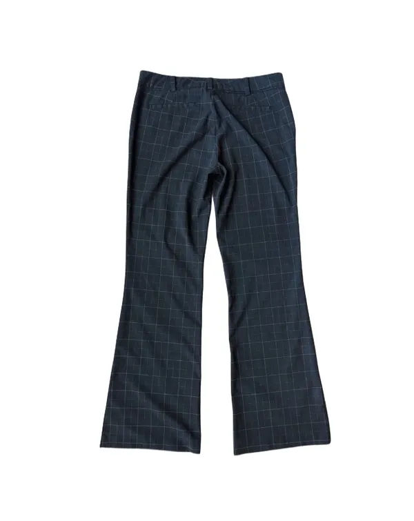 New York And Company Stretch Windowpane Black & White Pants - Image 4