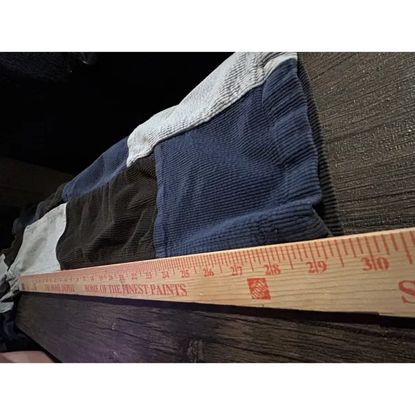 PacSun Patchwork Corduroy Pants Y2K Indie Funky Colorblock Straight W29 (8) - Image 6