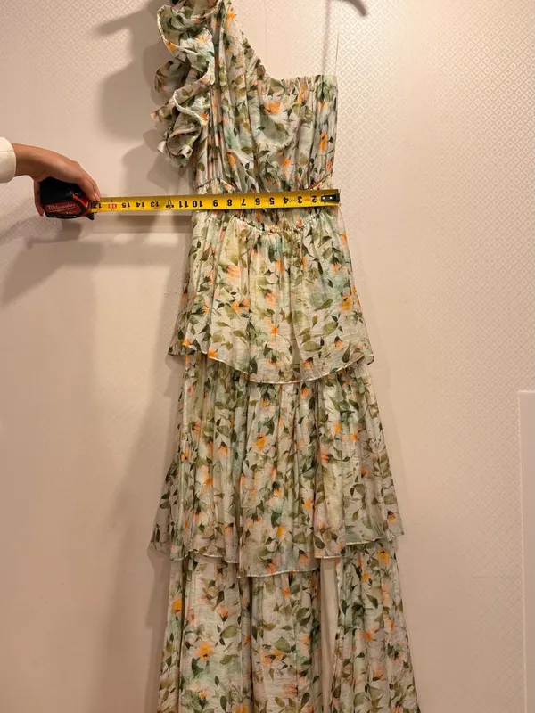 Anthropologie Astr Floral Imelda Maxi Dress One-Shoulder Tiered - Image 7