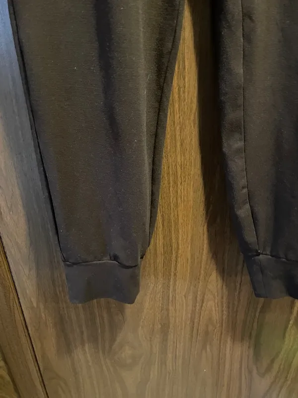 Casual Brown Drawstring Joggers with Elastic Cuffs Size M - Image 5