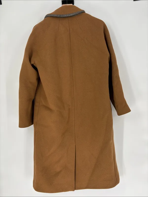 Madewell camel brown  wool long coat 6 - Image 6