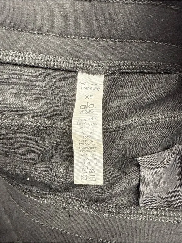 Alo Yoga Women’s XS Athletic Black Urban Moto Sweatpants - Image 4