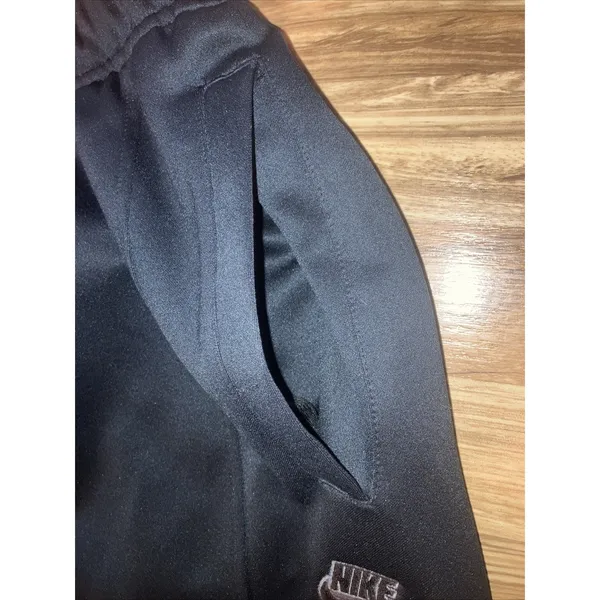 Vintage Nike Track Pants‎ Mens M Black Dri-Fit Baggy Wide Leg Active Gym Y2K - Image 8