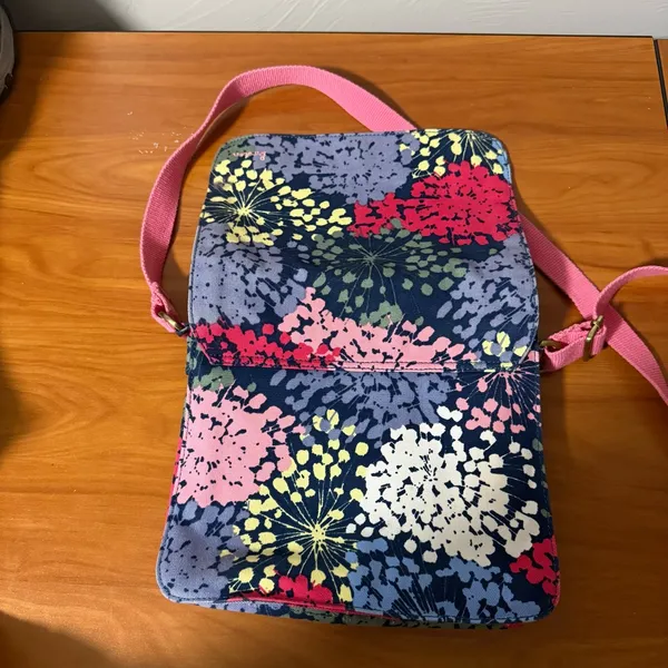 Boden Vibrant Floral Crossbody Bag - Red and‎ Blue - Image 6