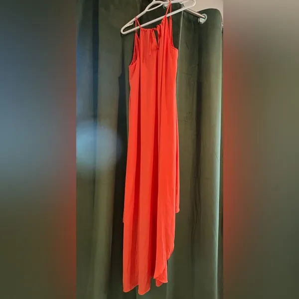 BCBGMaxAzria Asymmetrical Coral Dress‎ - Image 2