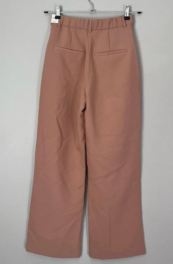 Abercrombie NEW Sloane Curve Love Tailored Pleated High Rise Wide Leg Trouser 26 - Image 4