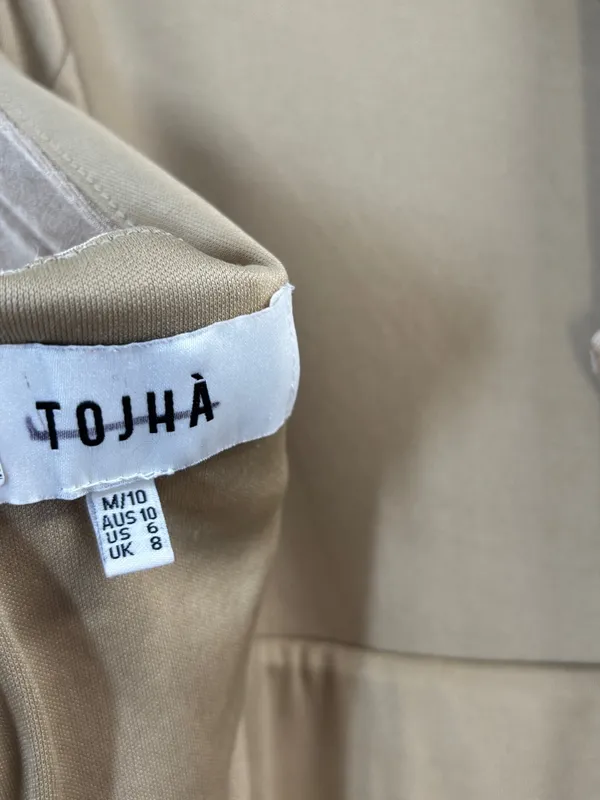 Tojha Iesha Maxi Dress in Champagne Beige AU10/US6 - Image 8