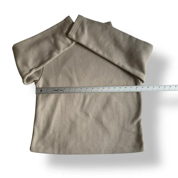 Uniqlo Mock Neck Sweater Womens Size S‎ Beige Winter Streetwear - Image 4