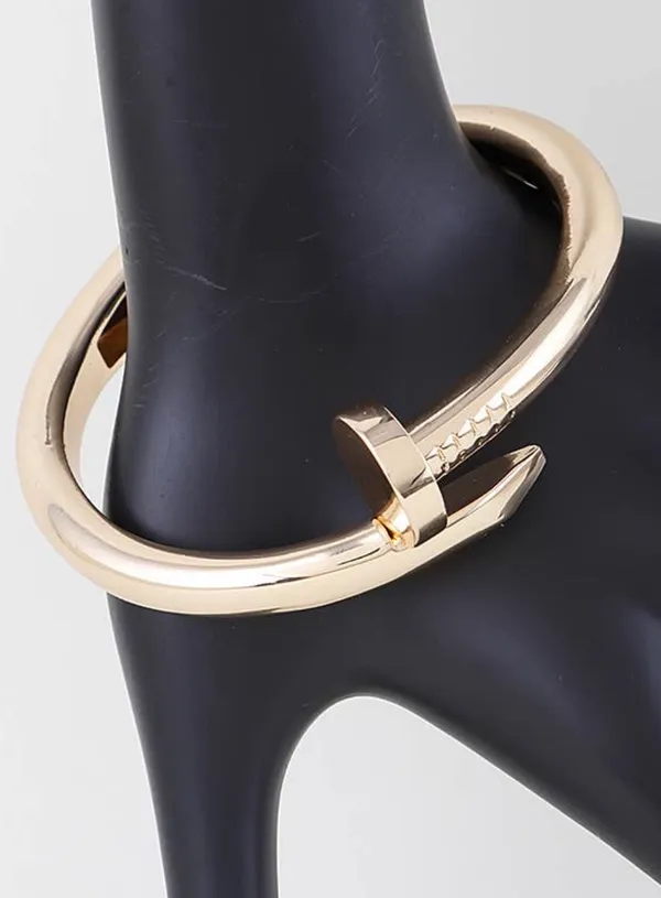 Nail In Wrap Bracelet Gold - Image 2