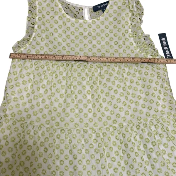 ModCloth Day Tripping Eyelet‎ Flower Fields Trapeze Dress Green White Sz M NEW - Image 14