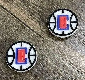 Los Angeles Clippers Basketball Team Charm For Crocs Shoe Charms - 2 Pieces - Image 2