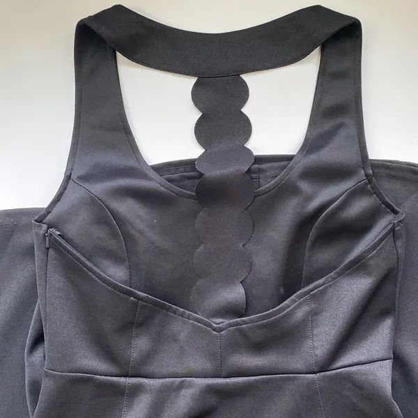 MinkPink black halter cut out black dress, size L - Image 4