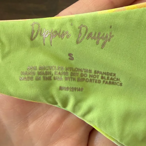 Dippin Daisy's Women's Pretty Plaid Underwire Tie‎ Strap Bikini Set Size Small - Image 7