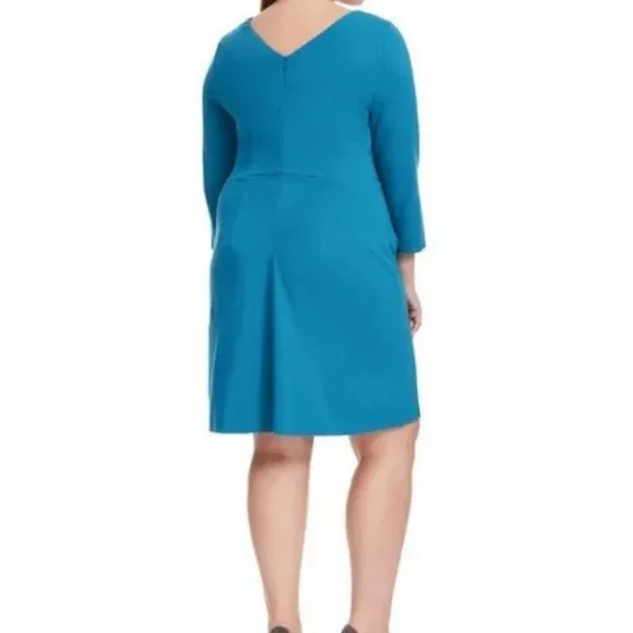 Amanda Uprichard Chelsea Dress In Deep Teal - Image 3