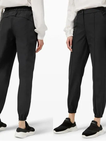 lululemon athletica Black Tailored Jogger Pants Size 28 - Image 3