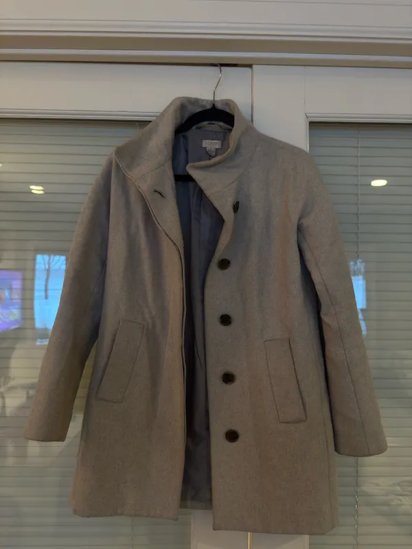 J.Crew Tan Blazer Wool Coat Size 0 - Image 3