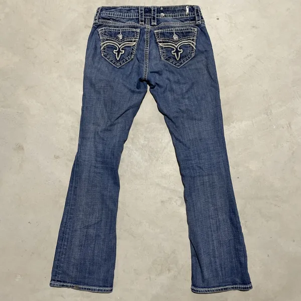 Buckle Rock Revival Women's Jeans SZ 26 Jamila Bootcut Distressed Grunge Punk - Image 2