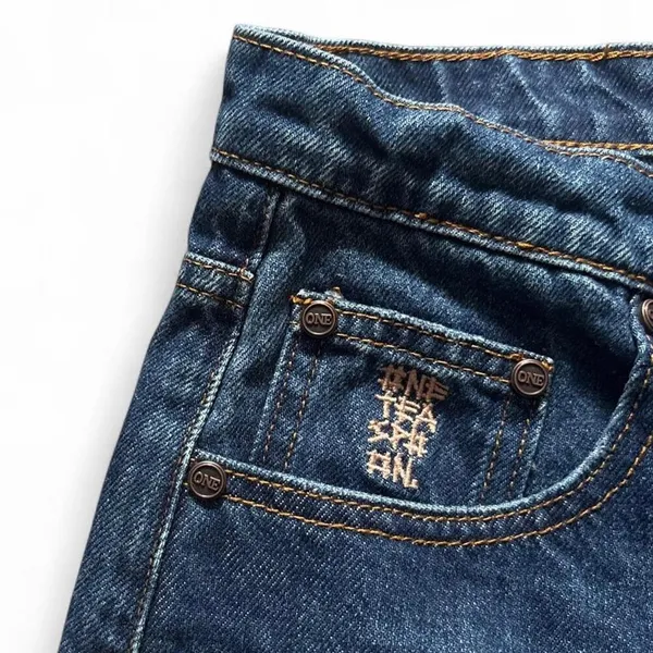 One Teaspoon Junkyard Low Waist Jean Skirt Sz 26 Distressed Low Rise Mini Denim - Image 5