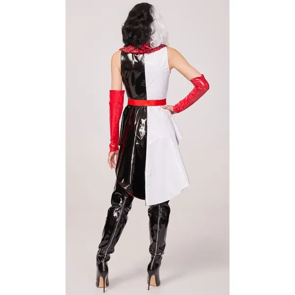 NEW Yandy Cruella Deville Dalmation Couture Sexy Halloween Costume Size Large - Image 2