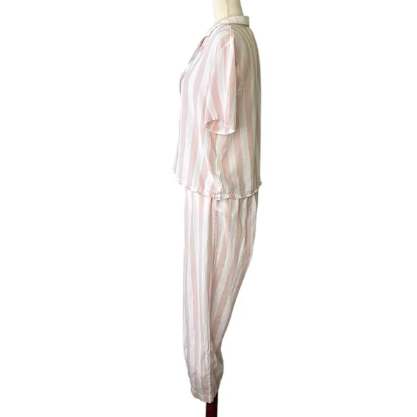 Sincerely Jules Pink & White 2 pc Pajama Set - Image 7