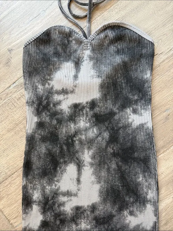 Zara Tie Dye Maxi Dress Halter - Image 4