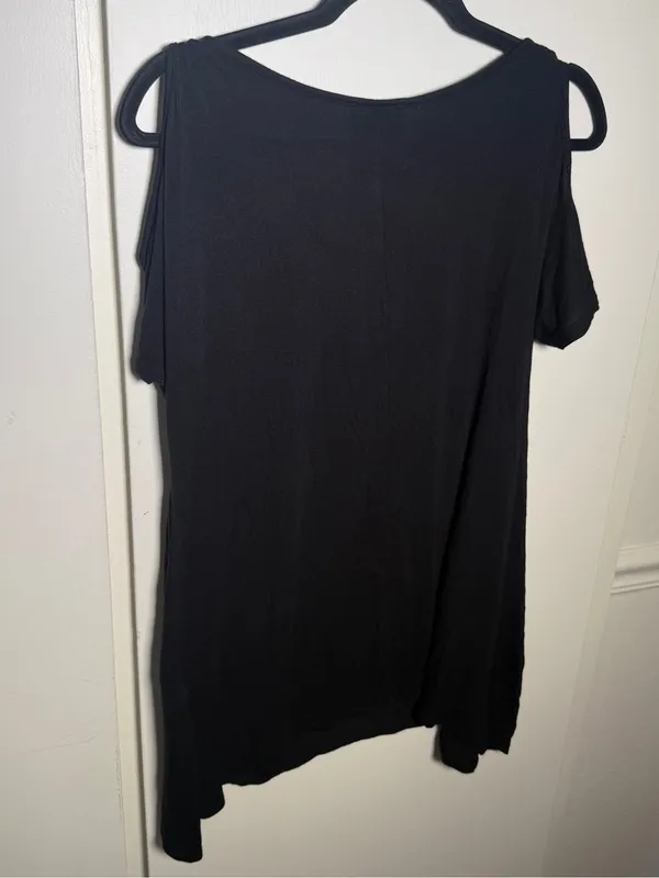 Midnight Hour Guns N' Roses Concert Black Graphic Cold-Shoulder Tank Womens XL - Image 5