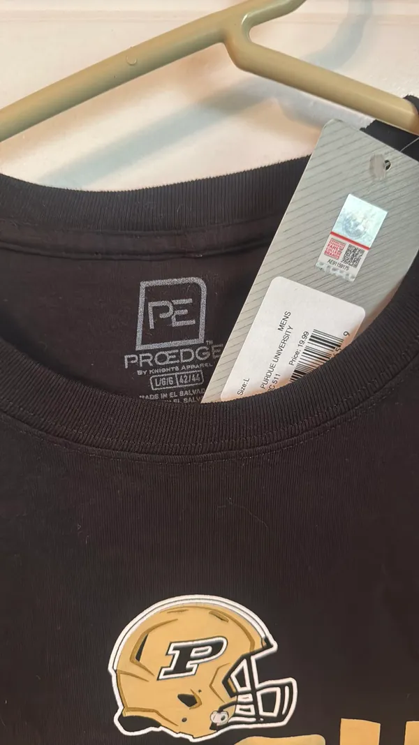 Proedge Purdue black tee - Image 2