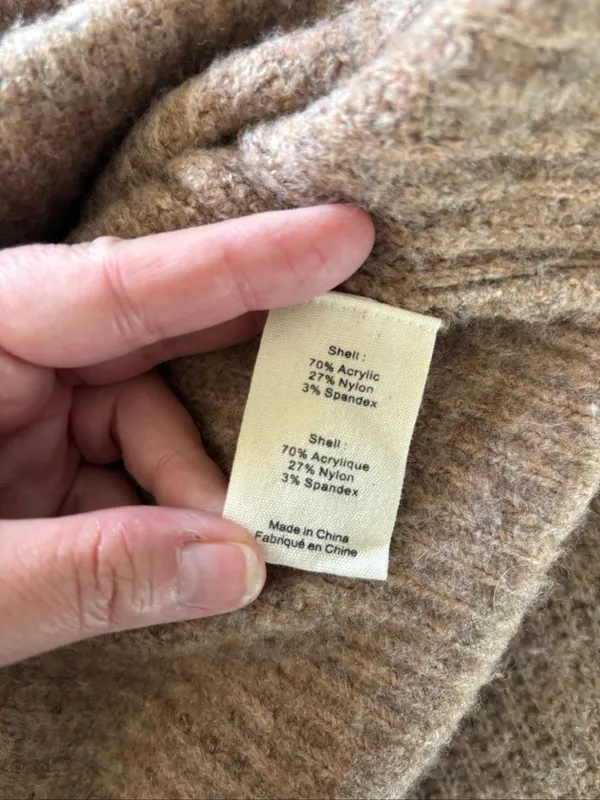 L’Agence Jamison Double-Breasted Cardigan Womens Size S Tan Cropped - Image 3