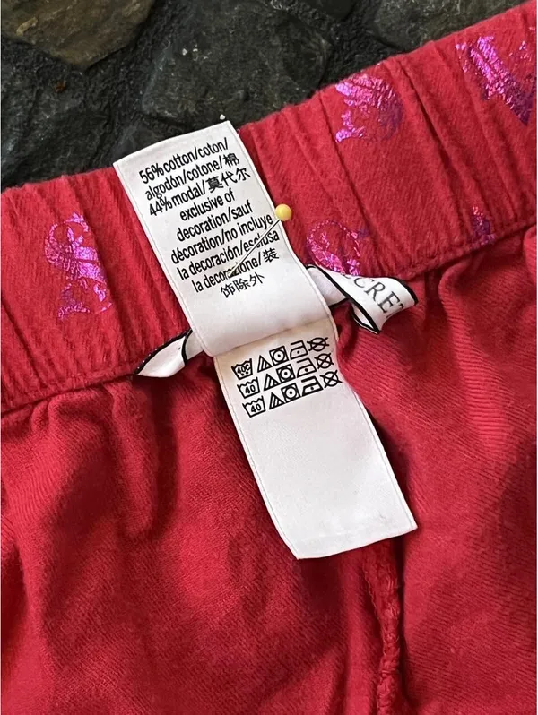 Vintage Y2K McBling Coquette Sparkly Victoria’s Secret Pajama Shorts size medium - Image 7