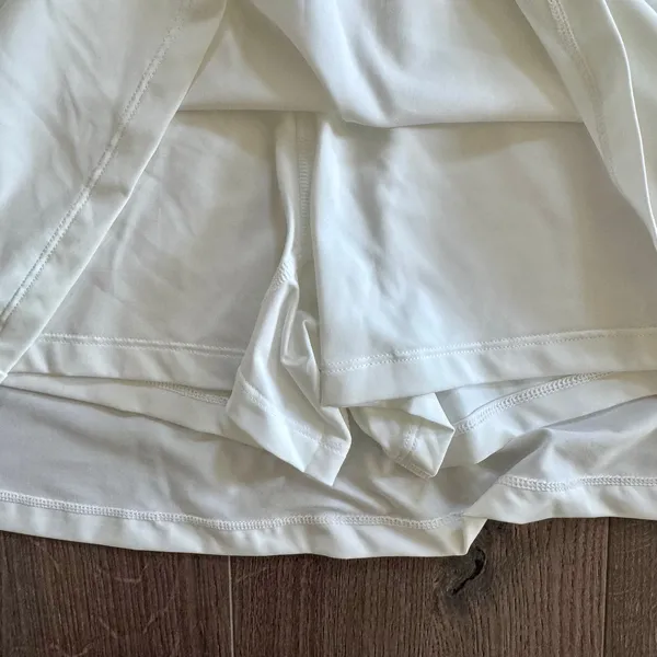 Prince Match Knit Active Skirt Skort White Tennis Golf Pickleball Small Wicking - Image 5