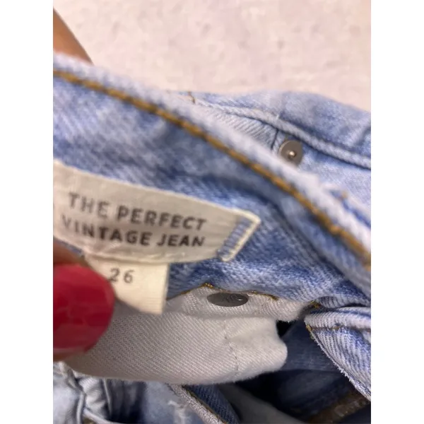 Madewell The Perfect Vintage Jean‎ Women 26 Blue High Rise Straight Leg Denim - Image 3