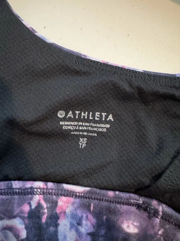 Athleta‎ Matching Set Size XS Floral Leggings Sports Bra Outfit Soft Bloomcore - Image 6