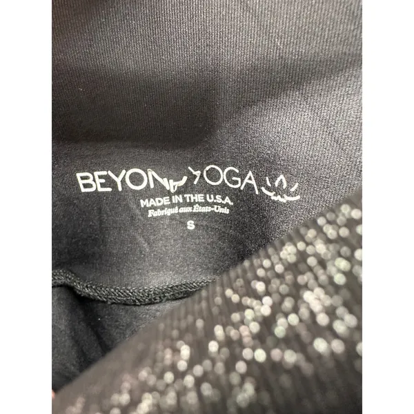 Beyond Yoga Black Shimmer Pull On‎ Activewear Leggings Women's Size Small S - Image 6